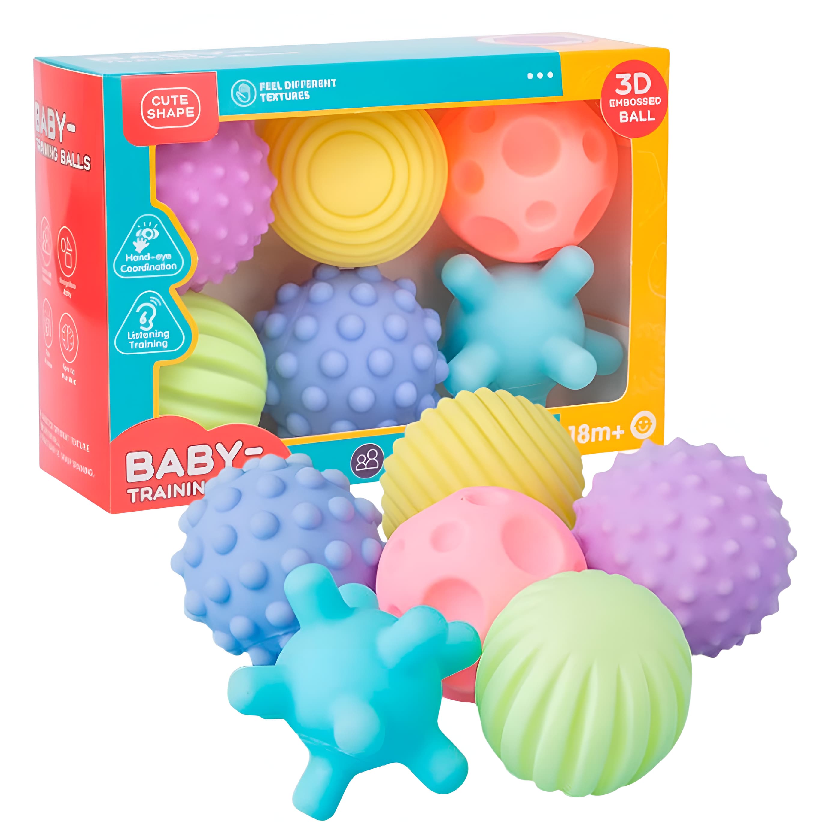Pelotas sensoriales de bebé Pelotas con texturas – Dacplay Chile