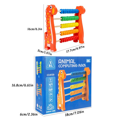 Abaco matemático animales de madera