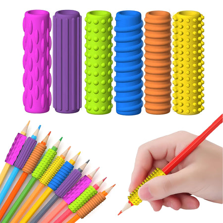Agarres Fundas Sensoriales para Lápiz - 12 pcs
