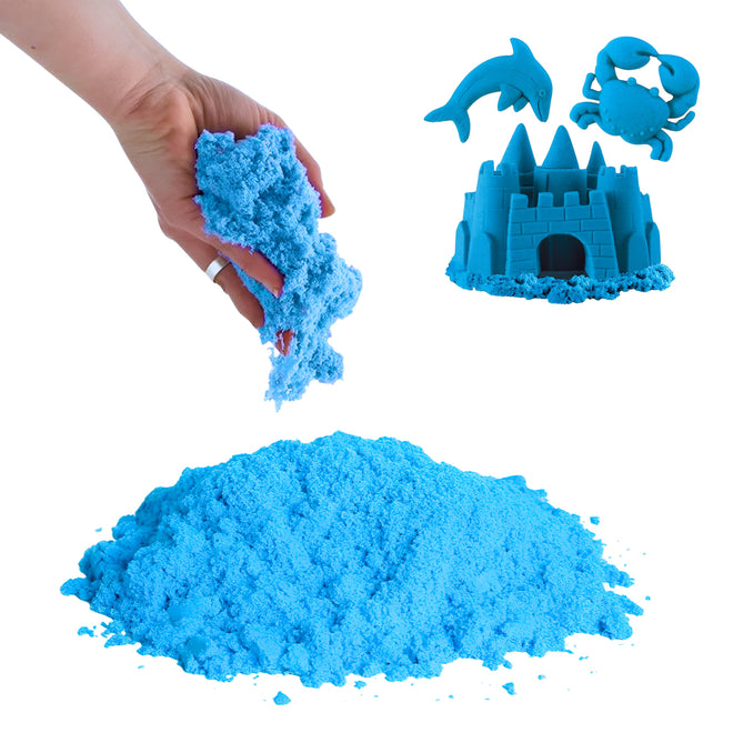 DeQuBe Arena Mágica Verde De 900g, Sensorial Y Moldeable, Reutilizable, Juego Creativo Para Niños De 5 Años En Adelante