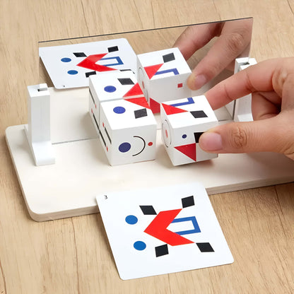 Bloques didácticos de patrones con espejo