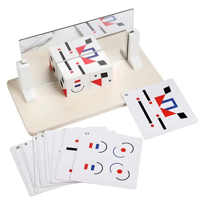 Bloques didácticos de patrones con espejo