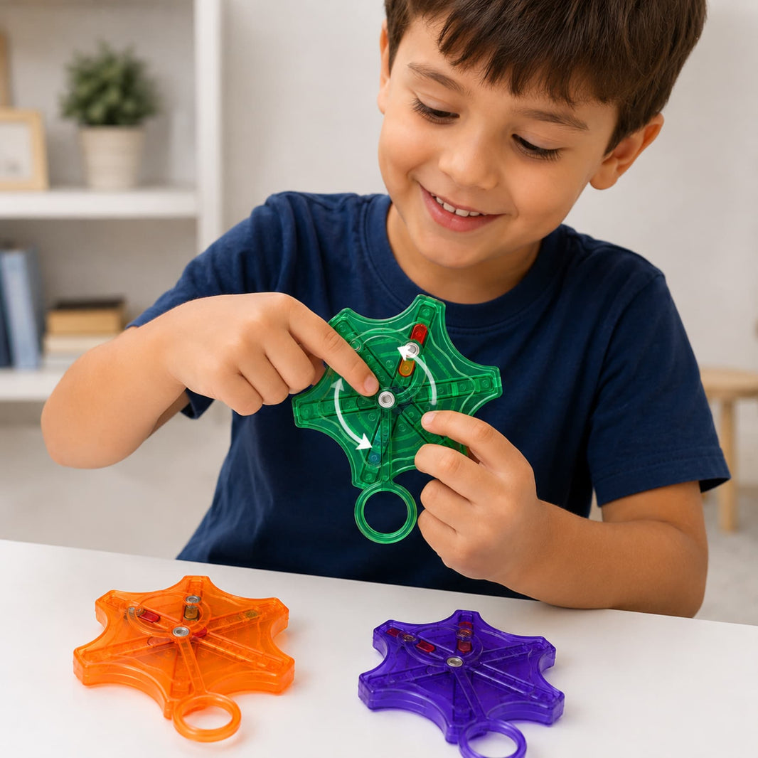 Compás de Arquímedes Fidget Toy Giratorio Mecánico