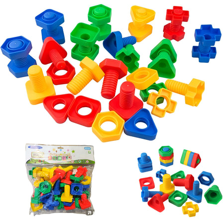 Conectores didácticos - Tornillos y Tuercas