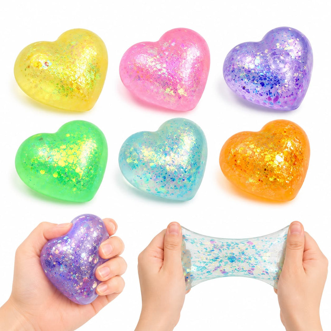 Corazón Squishy Antiestrés de Gel