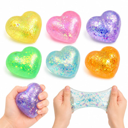 Corazón Squishy Antiestrés de Gel