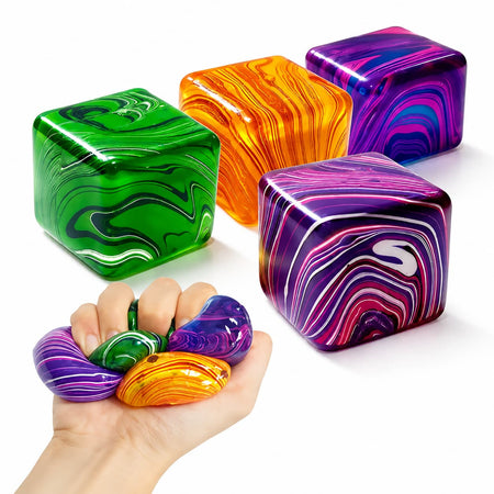 Cubo Squishy Gel Marmoleado