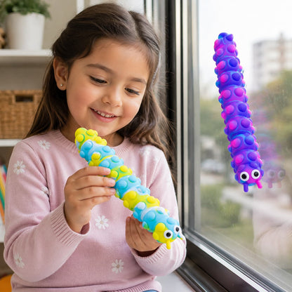 Gusano Pop It con Ventosas y Luz