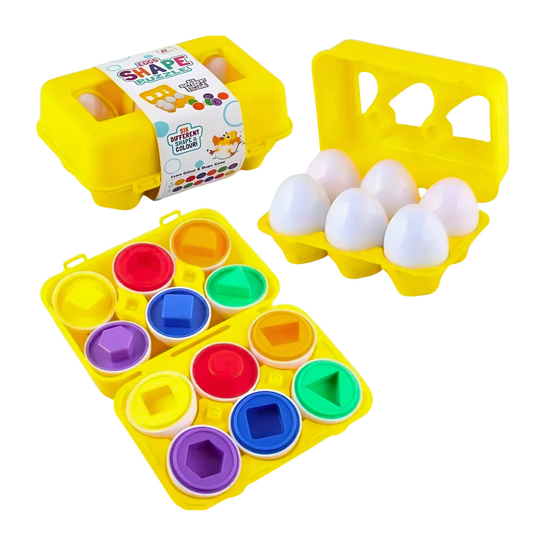 Huevos de encaje formas y colores 6 pcs