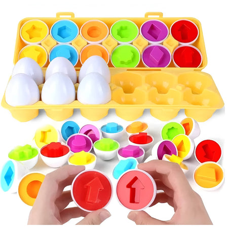 Huevos de Encaje Formas y colores 12 pcs