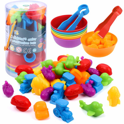 Juego Montessori conteo y clasificación