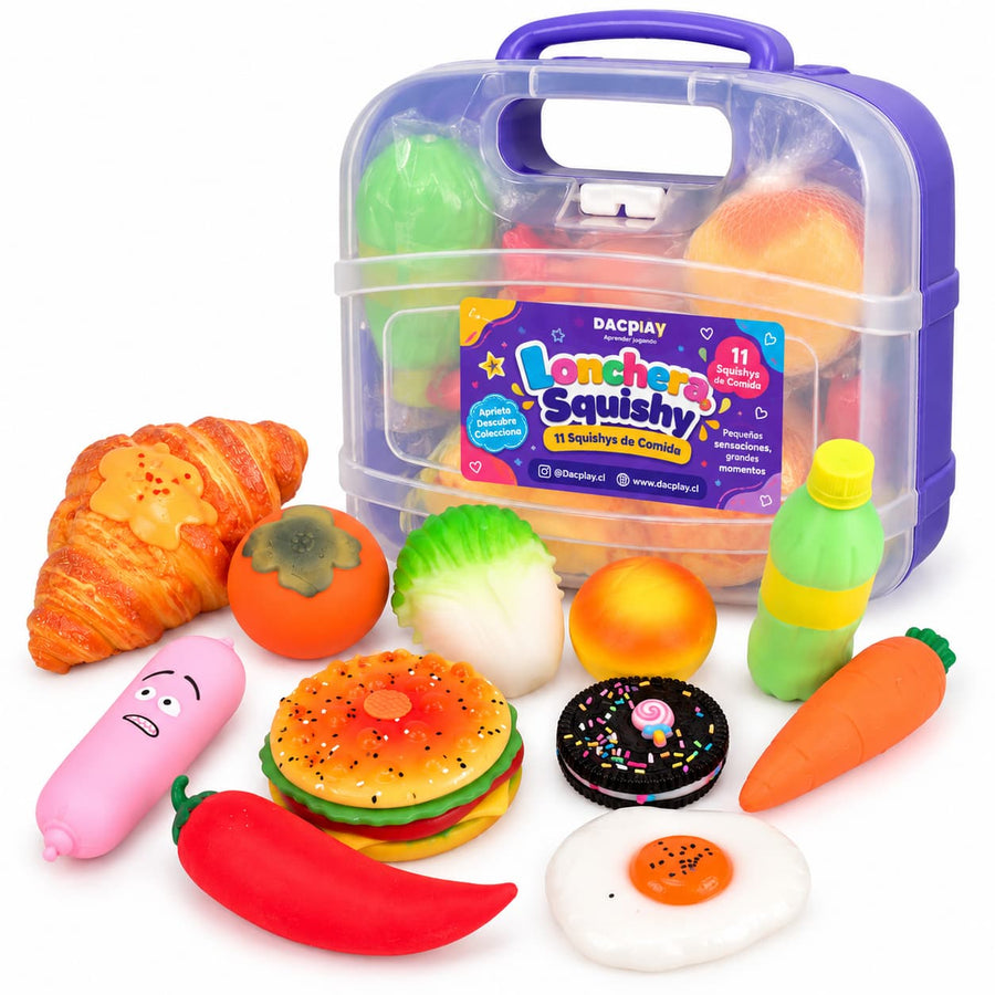 Lonchera Squishy Alimentos 11 pcs