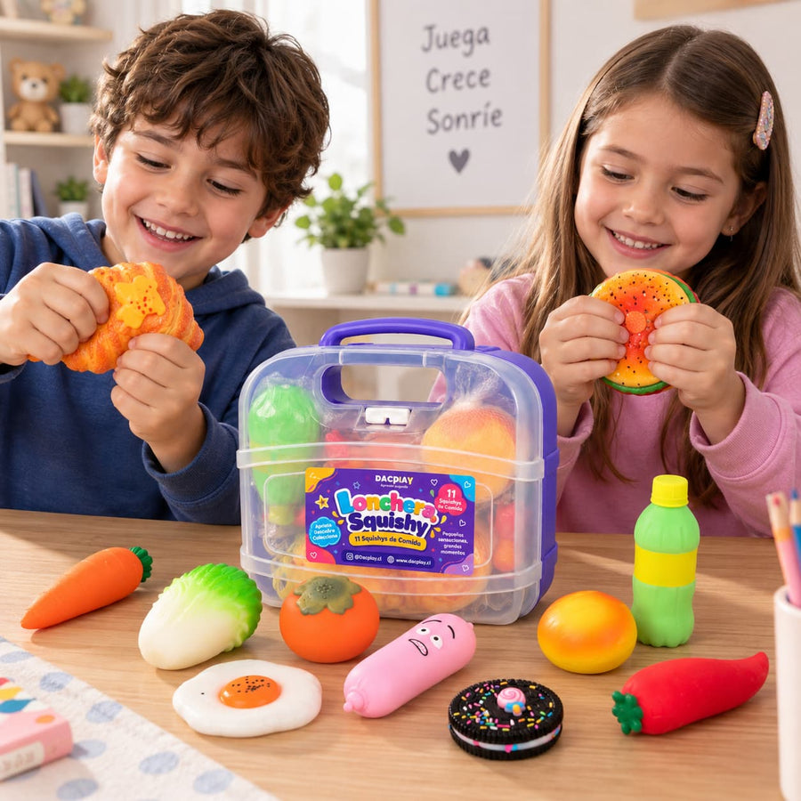 Lonchera Squishy Alimentos 11 pcs