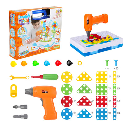 Maleta de construcción creativa con taladro - 237 pcs