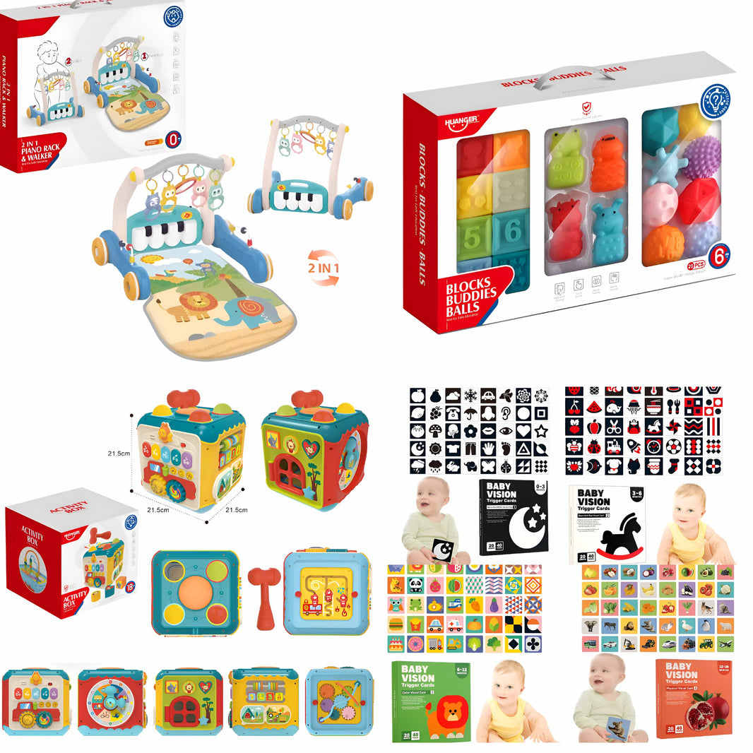 Pack Bebé Premium Azul - 6 a 24 meses + Set de 4 tarjetas de estimulación GRATIS