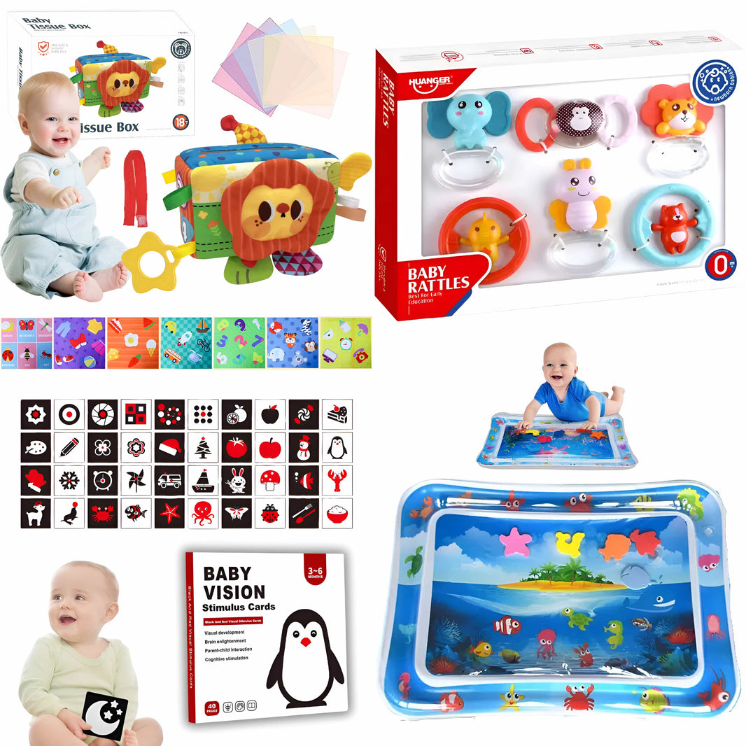 Pack Primeros Sentidos - 3 a 6 meses + Alfombra de agua GRATIS
