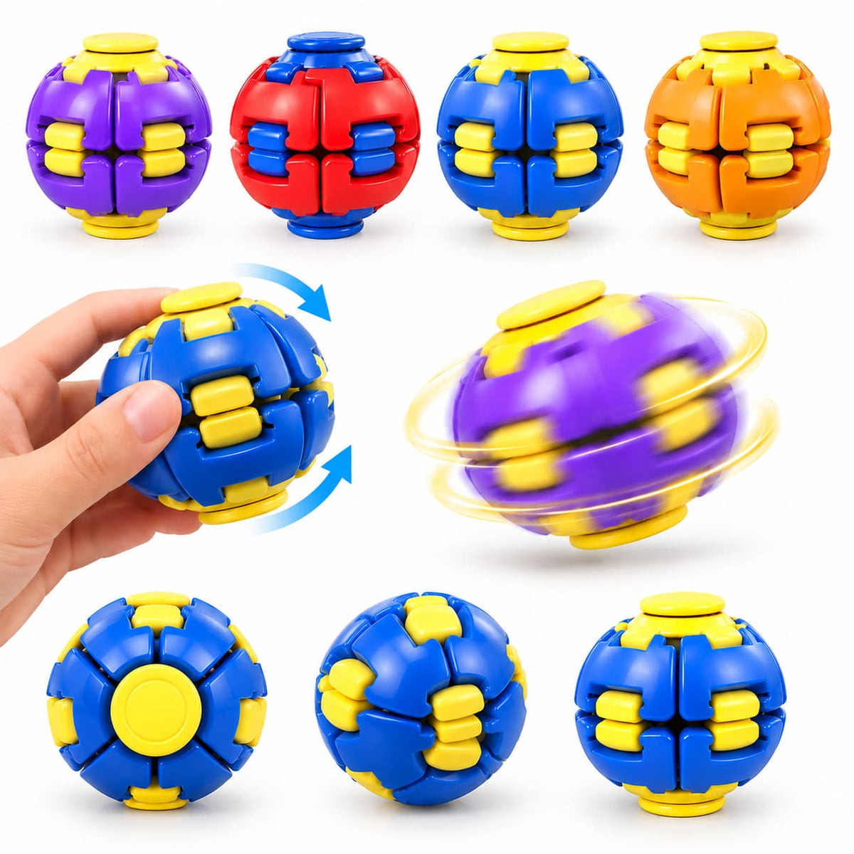 Pelota Antiestrés Spin Rush