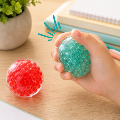 Pelota Sensorial Lisa Transparente con Microesferas