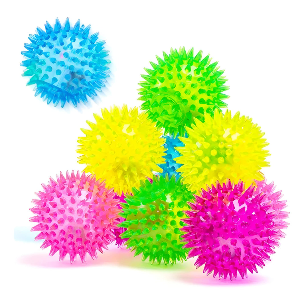Pelota sensorial de puntas con luz