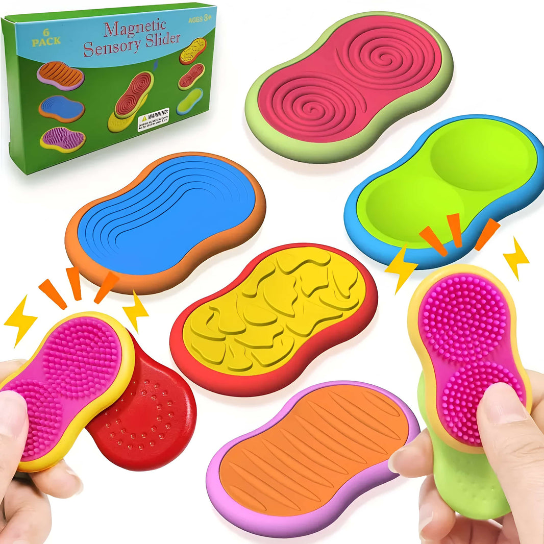 Piedras Magnéticas Texturizadas - 6 pcs