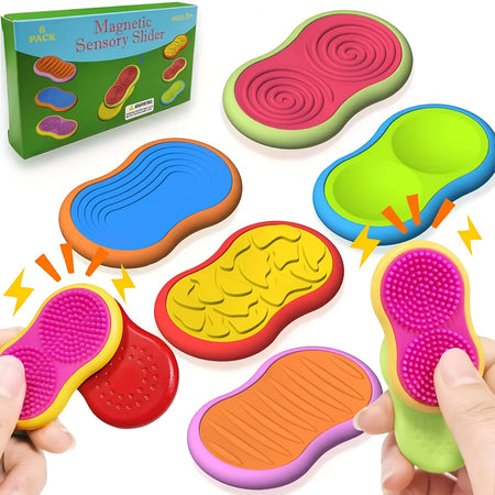Piedras Magnéticas Texturizadas - 6 pcs