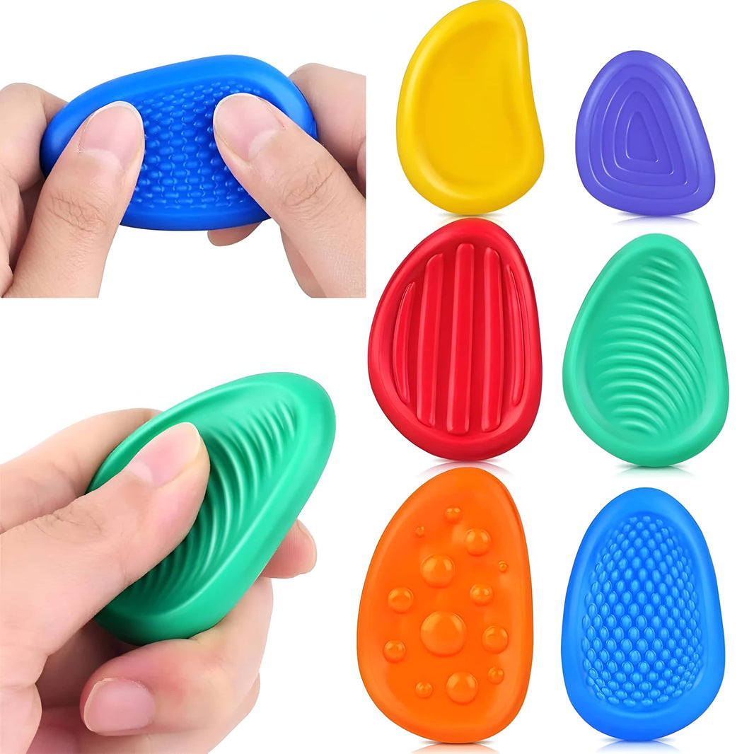 Set de 6 piedras sensoriales antiestrés