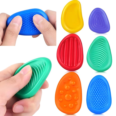 Set de 6 piedras sensoriales antiestrés