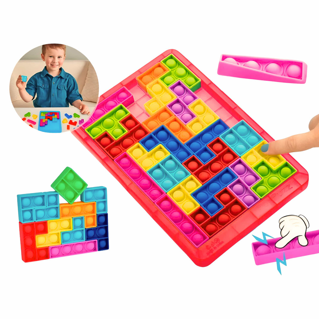 Puzzle Tetris Pop it rojo