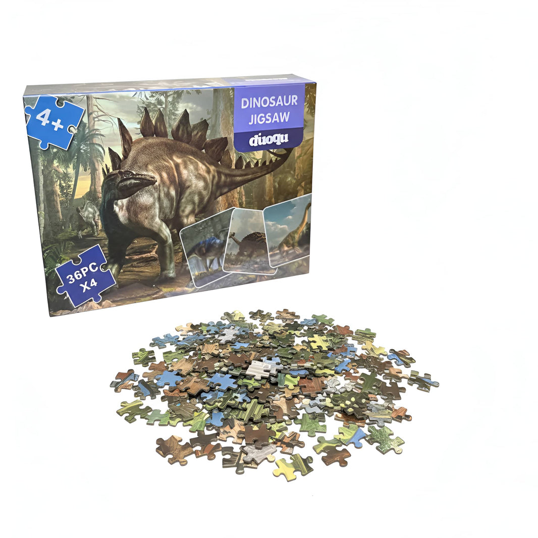 Puzzle 4 en 1 Dinosaurios