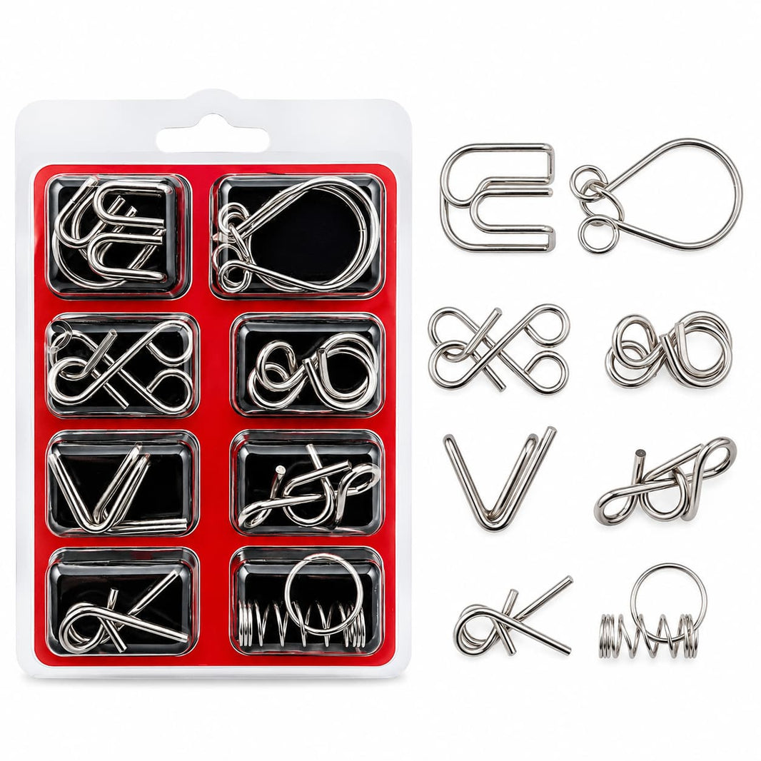 Puzzle de Ingenio metalico 8 pcs