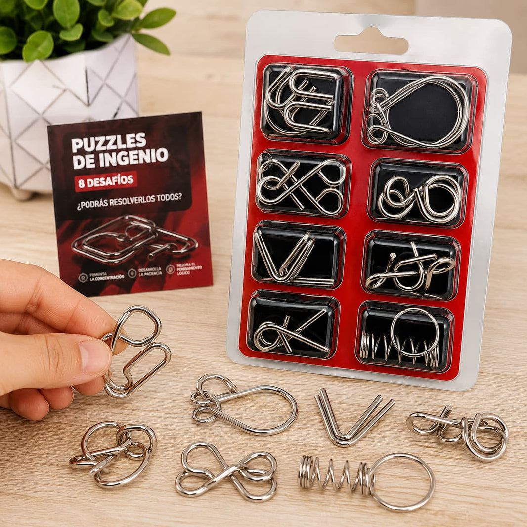 Puzzle de Ingenio metalico 8 pcs