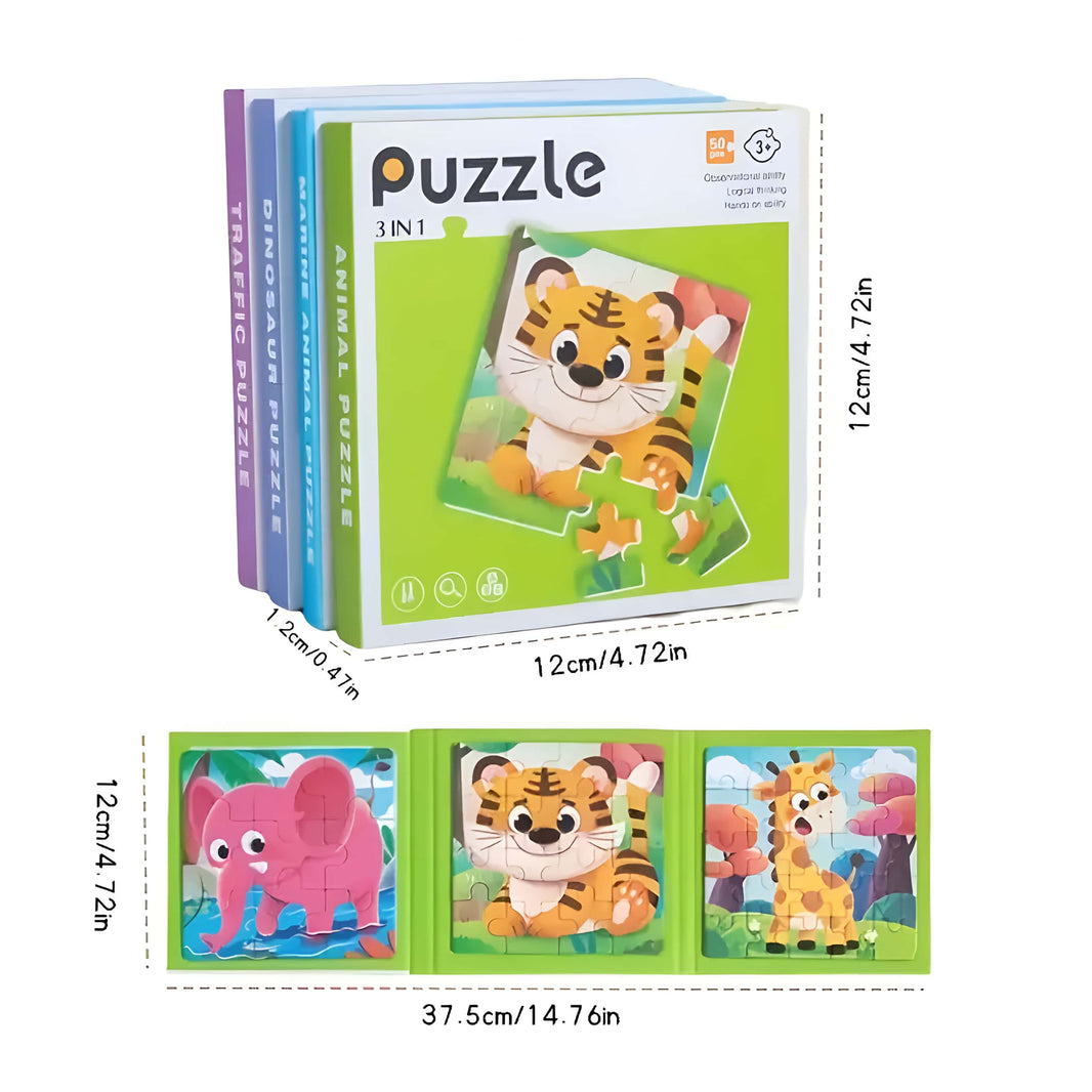Puzzle infantil 3 en 1 - 50 pcs