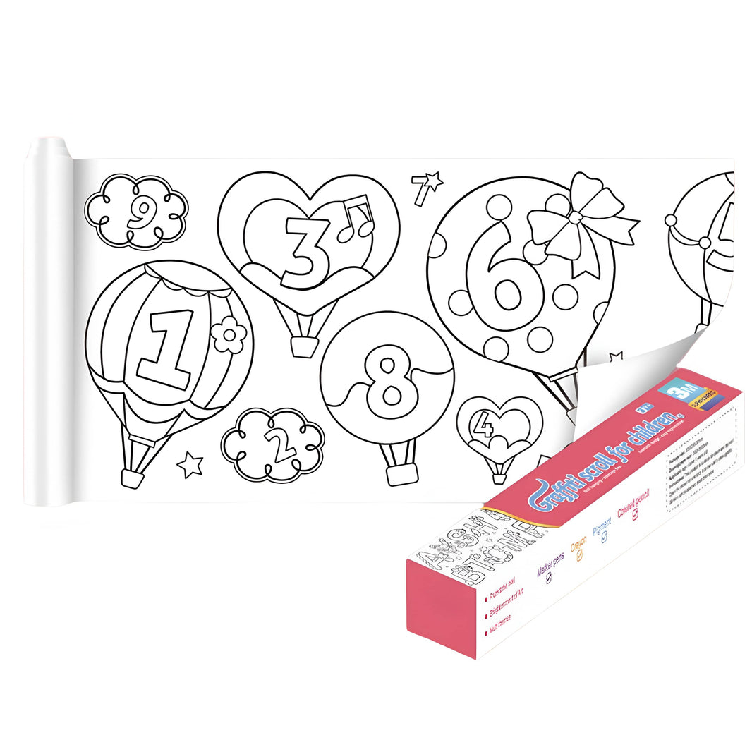 Rollo de papel adhesivo para colorear - Variedades