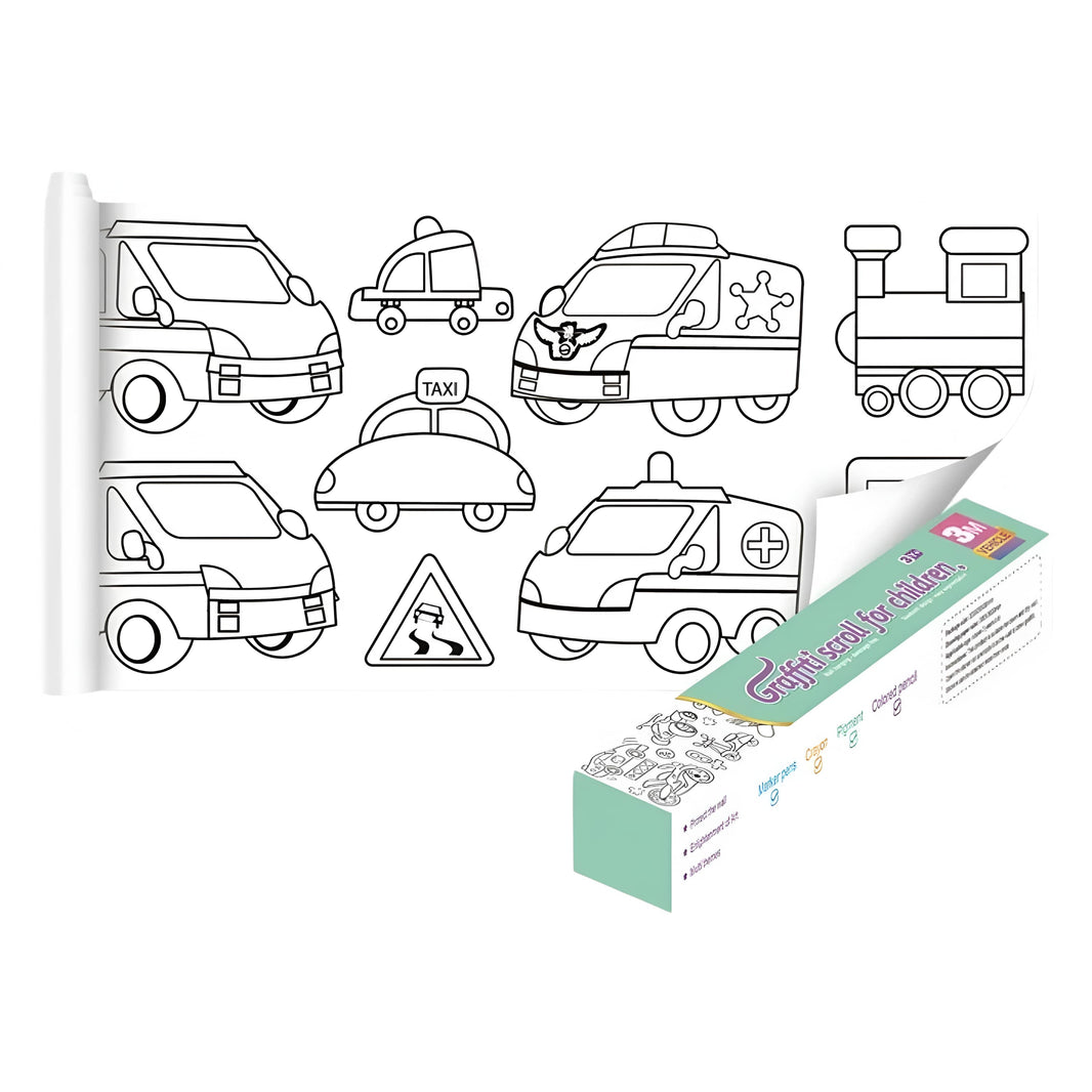 Rollo de papel adhesivo para colorear - Variedades