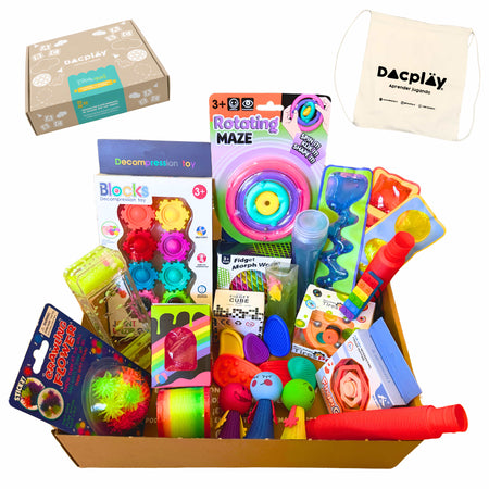 Sensorial Box - Caja sensorial - Caja de la calma + Morral - 27 pcs