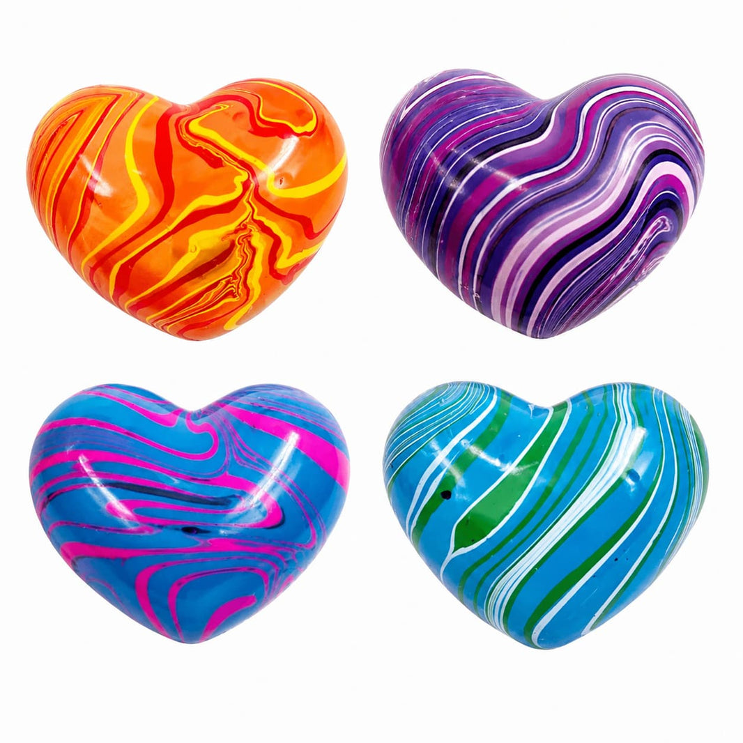 Squishy Corazón Gel Marmoleado