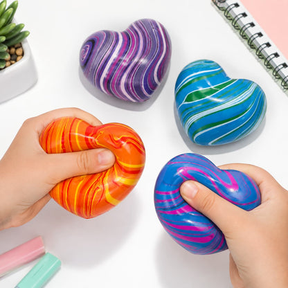 Squishy Corazón Gel Marmoleado