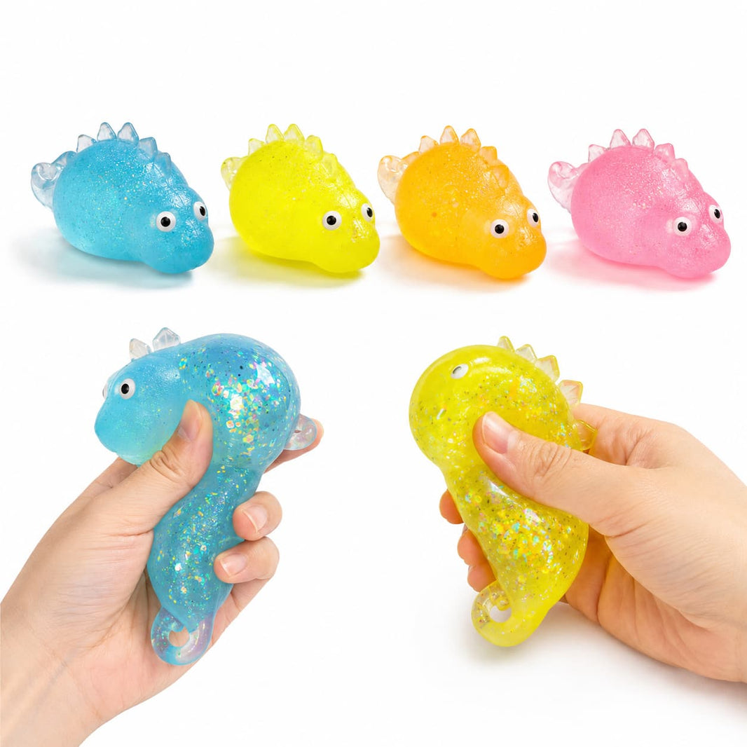 Squishy Dinosaurio con Glitter