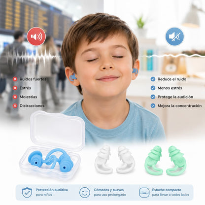 Tapones reducción de ruido para niños