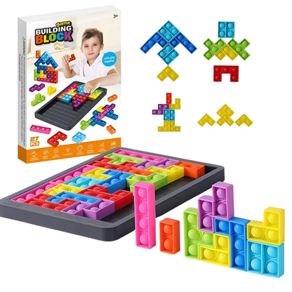 Tetris Puzzle pop it - 27 piezas