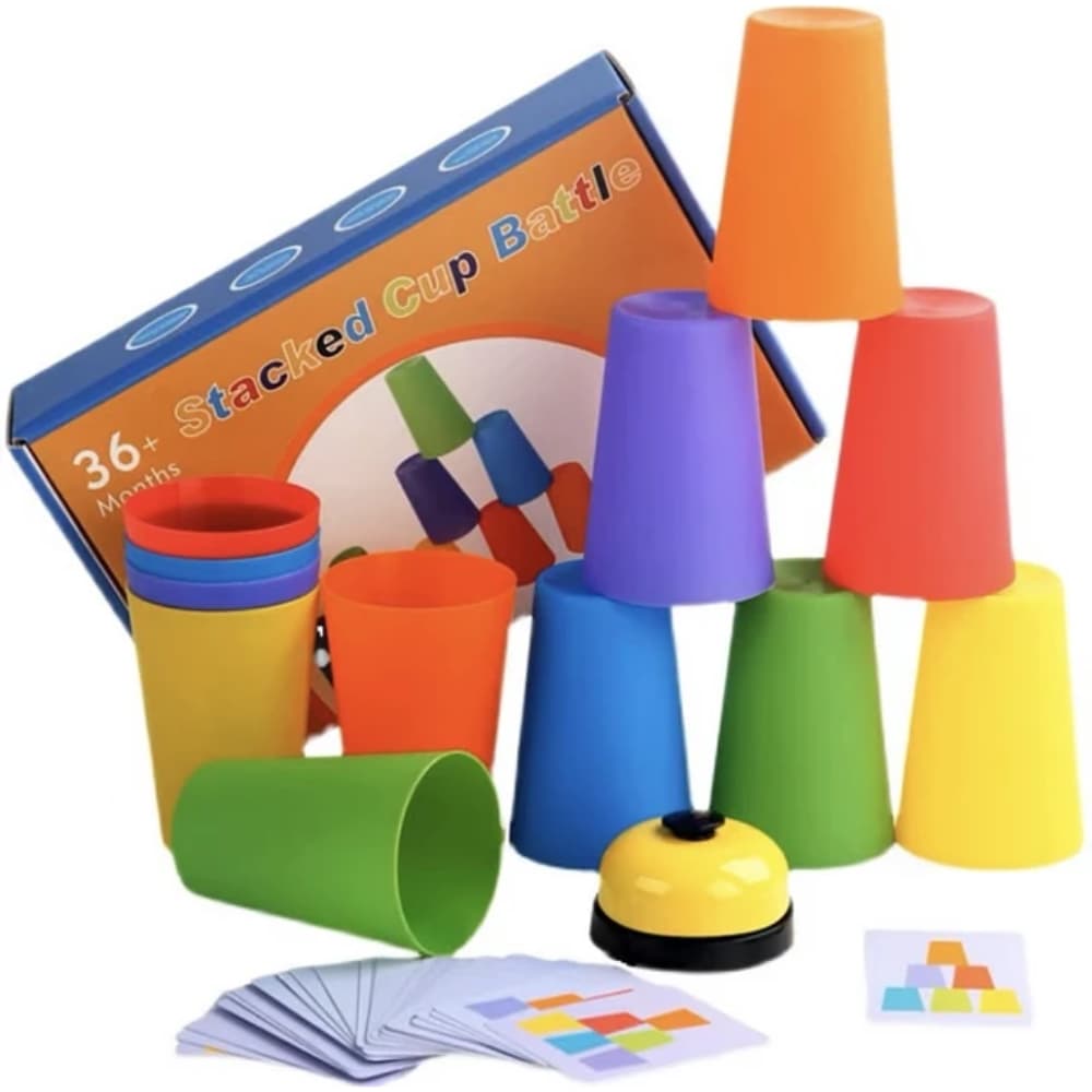 Juego de vasos apilables