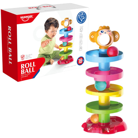 tobogan de pelotas para bebes - encaje didáctico